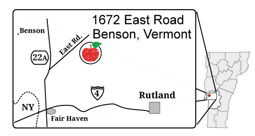 find--us Map showing the location of Cobble Knoll Orchard